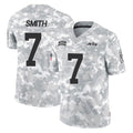 Parkc NY.Jets #7 Geno Smith Player Arctic Camo Salute to Service Limited Game Stitched Jerseys