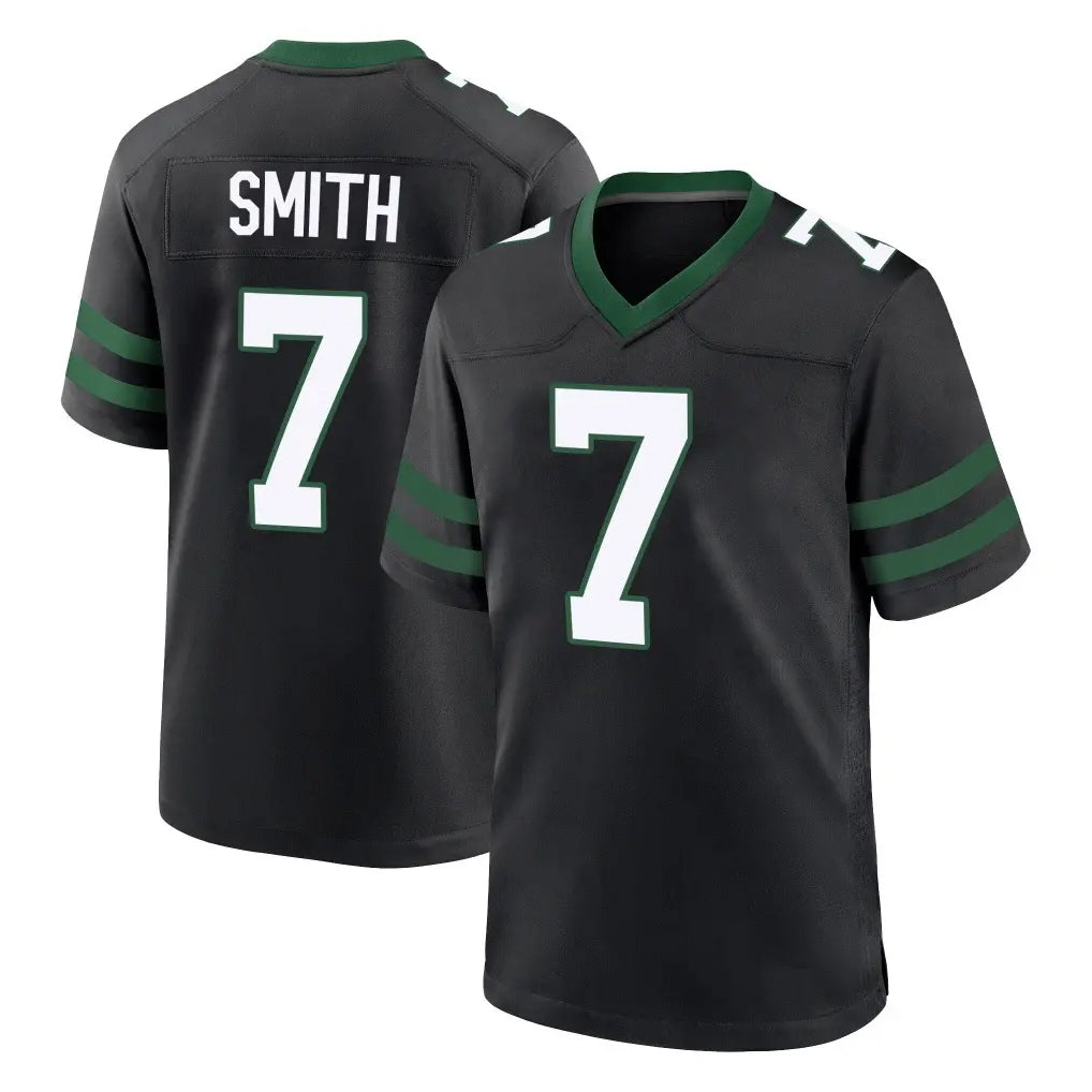 Parkc NY.Jets #7 Geno Smith Player Black Legacy Home Game Stitched Jerseys