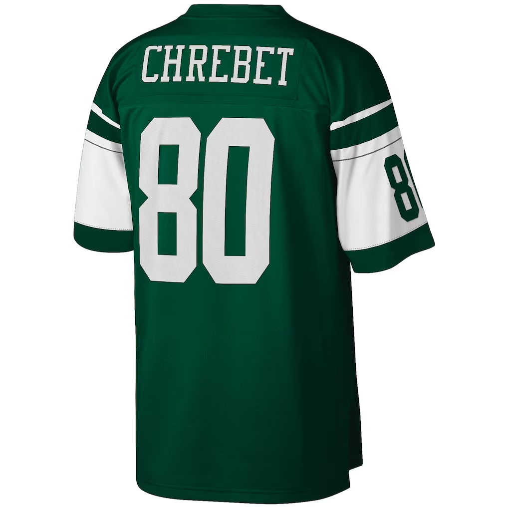 Parkc NY.Jets #80 Wayne Chrebet Mitchell & Ness Green Legacy Replica Jersey