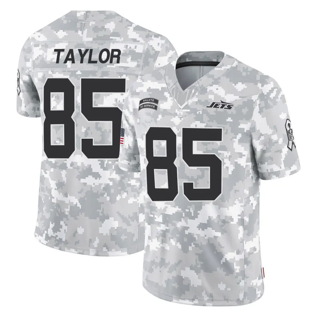 Parkc NY.Jets #85 Mason Taylor Player Arctic Camo Salute to Service Limited Game Stitched Jerseys