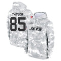 Parkc NY.Jets #85 Mason Taylor Player Arctic Camo Salute to Service Pullover Hoodies Limited Game Stitched Jerseys
