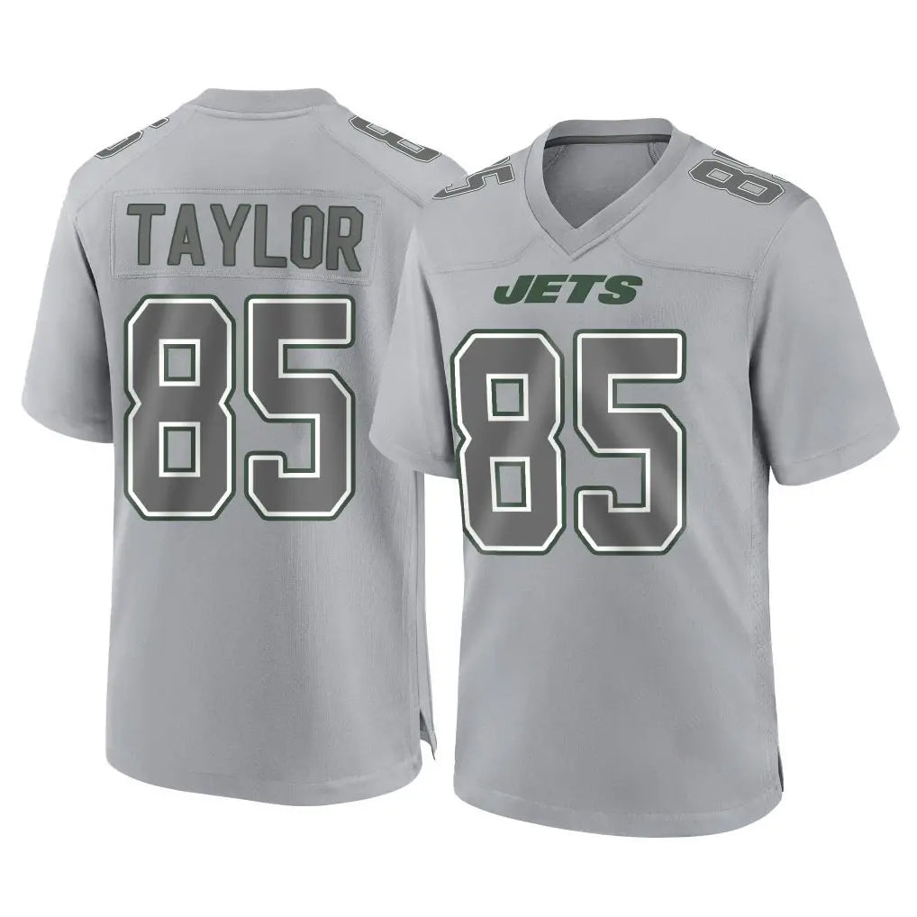 Parkc NY.Jets #85 Mason Taylor Player Gray Limited Atmosphere Fashion Home Game Stitched Jerseys