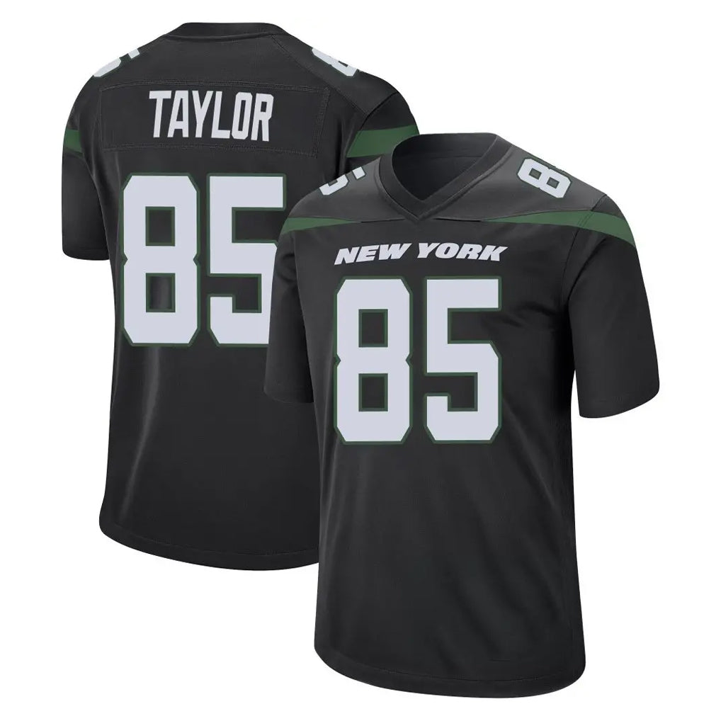 Parkc NY.Jets #85 Mason Taylor Player Stealth Black Home Game Stitched Jerseys