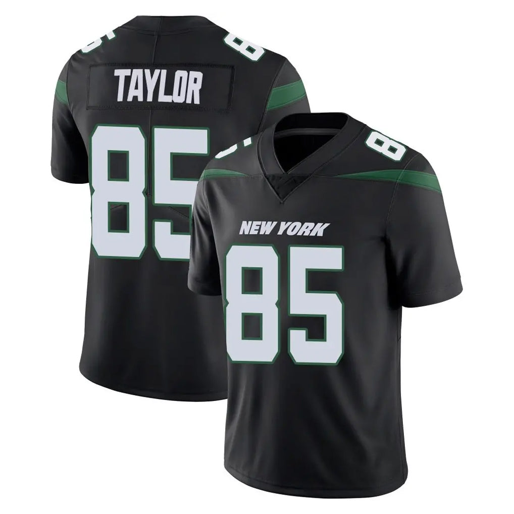 Parkc NY.Jets #85 Mason Taylor Player Stealth Black Limited Vapor Home Game Stitched Jerseys