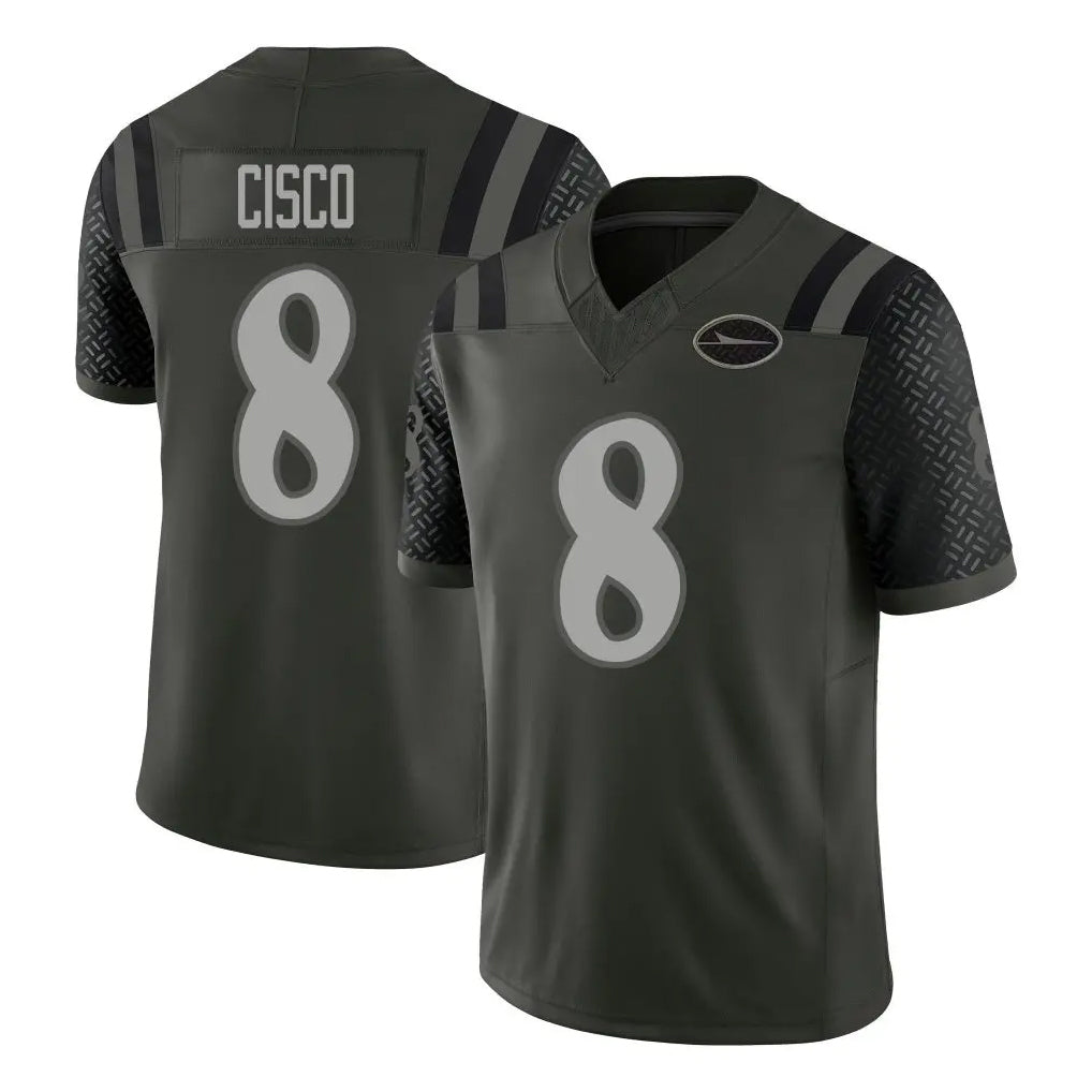 Parkc NY.Jets #8 Andre Cisco Player Green Limited 2025 Rivalries Collection Home Game Stitched Jerseys