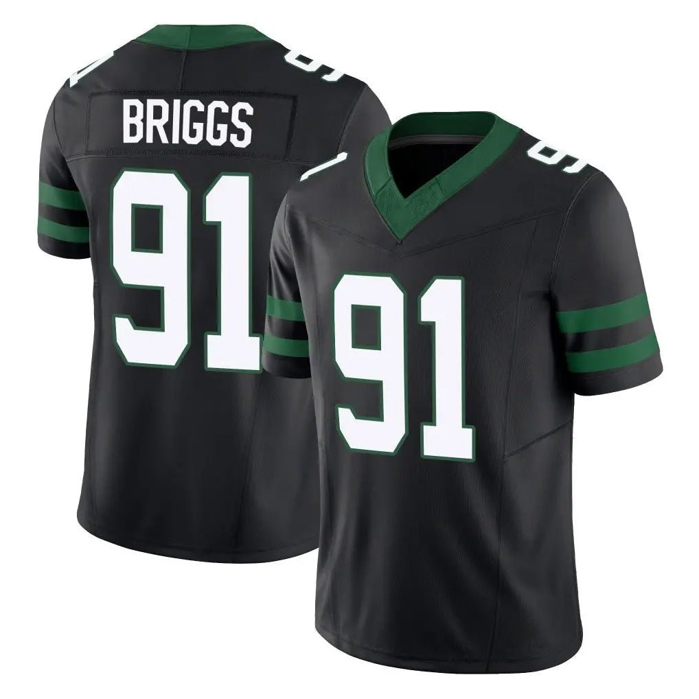 Parkc NY.Jets #91 Jowon Briggs Player Black Limited Legacy Vapor F.U.S.E. Home Game Stitched Jerseys