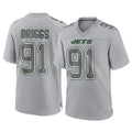 Parkc NY.Jets #91 Jowon Briggs Player Gray Limited Atmosphere Fashion Home Game Stitched Jerseys
