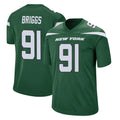 Parkc NY.Jets #91 Jowon Briggs Player Green Home Game Stitched Jerseys