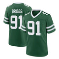 Parkc NY.Jets #91 Jowon Briggs Player Green Legacy Home Game Stitched Jerseys