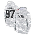 Parkc NY.Jets #97 Harrison Phillips Player Arctic Camo Salute to Service Pullover Hoodies Limited Game Stitched Jerseys