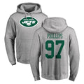 Parkc NY.Jets #97 Harrison Phillips Player Gray LOGO Pullover Hoodies Limited Game Stitched Jerseys