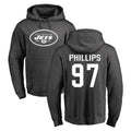 Parkc NY.Jets #97 Harrison Phillips Player Gray Pullover Hoodies Limited Game Stitched Jerseys