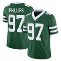 Parkc NY.Jets #97 Harrison Phillips Player Green Legacy Limited Vapor F.U.S.E. Home Game Stitched Jerseys