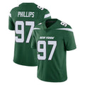 Parkc NY.Jets #97 Harrison Phillips Player Green Limited Vapor Home Game Stitched Jerseys
