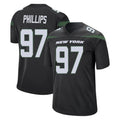 Parkc NY.Jets #97 Harrison Phillips Player Stealth Black Home Game Stitched Jerseys