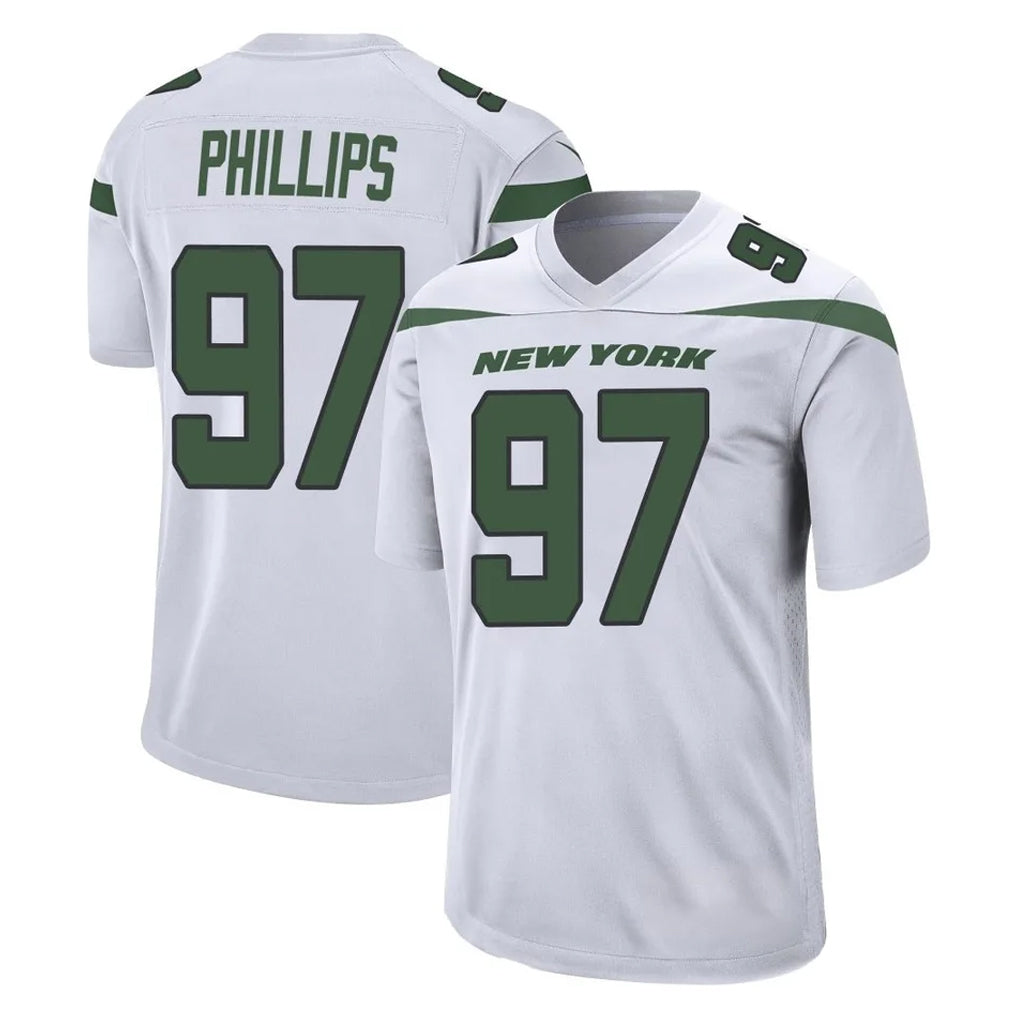 Parkc NY.Jets #97 Harrison Phillips Player White Spotlight Home Game Stitched Jerseys