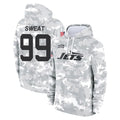 Parkc NY.Jets #99 T'Vondre Sweat Player Arctic Camo Salute to Service Pullover Hoodies Limited Game Stitched Jerseys