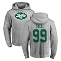 Parkc NY.Jets #99 T'Vondre Sweat Player Gray LOGO Pullover Hoodies Limited Game Stitched Jerseys