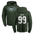 Parkc NY.Jets #99 T'Vondre Sweat Player Green LOGO Pullover Hoodies Limited Game Stitched Jerseys