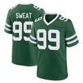 Parkc NY.Jets #99 T'Vondre Sweat Player Green Legacy Home Game Stitched Jerseys