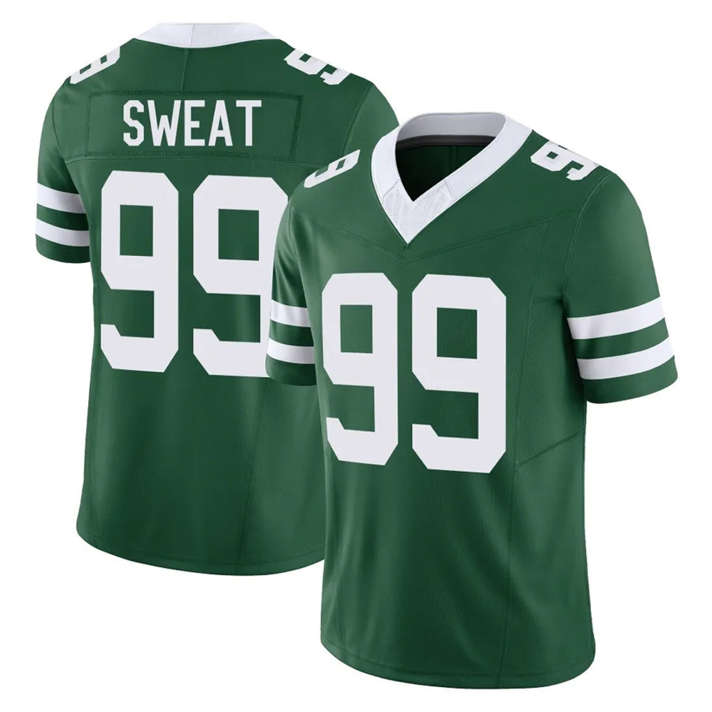 Parkc NY.Jets #99 T'Vondre Sweat Player Green Legacy Limited Vapor F.U.S.E. Home Game Stitched Jerseys