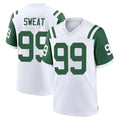 Parkc NY.Jets #99 T'Vondre Sweat Player White Classic Home Game Stitched Jerseys
