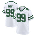 Parkc NY.Jets #99 T'Vondre Sweat Player White Legacy Home Game Stitched Jerseys