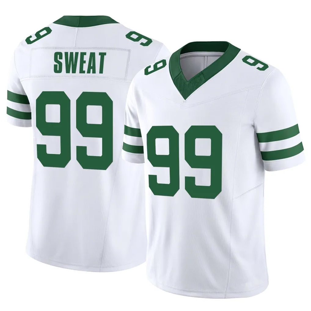 Parkc NY.Jets #99 T'Vondre Sweat Player White Legacy Limited Vapor F.U.S.E. Home Game Stitched Jerseys