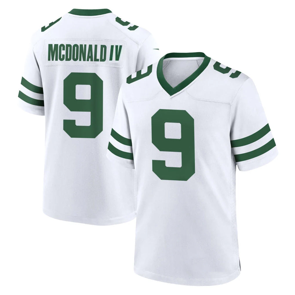 Parkc NY.Jets #9 Will McDonald IV Player White Legacy Home Game Stitched Jerseys