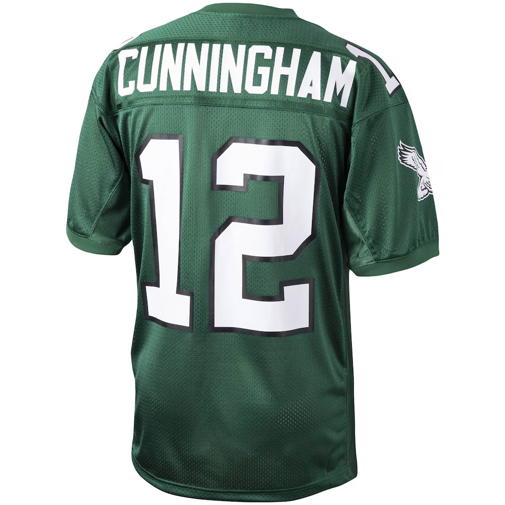 Parkc P.Eagles 1992 #12 Randall Cunningham Mitchell & Ness Green Authentic Throwback Retired Player Stitched Puhic Jersey