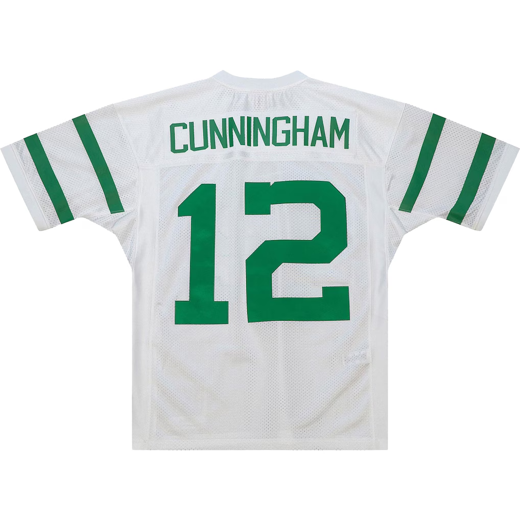 Parkc P.Eagles 1994 #12 Randall Cunningham Mitchell & Ness White Authentic Throwback Retired Player Stitched Puhic Jersey