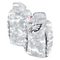 Parkc P.Eagles Arctic Camo Salute to Service Pullover Hoodies Limited Game Blank Player Stitched Jerseys