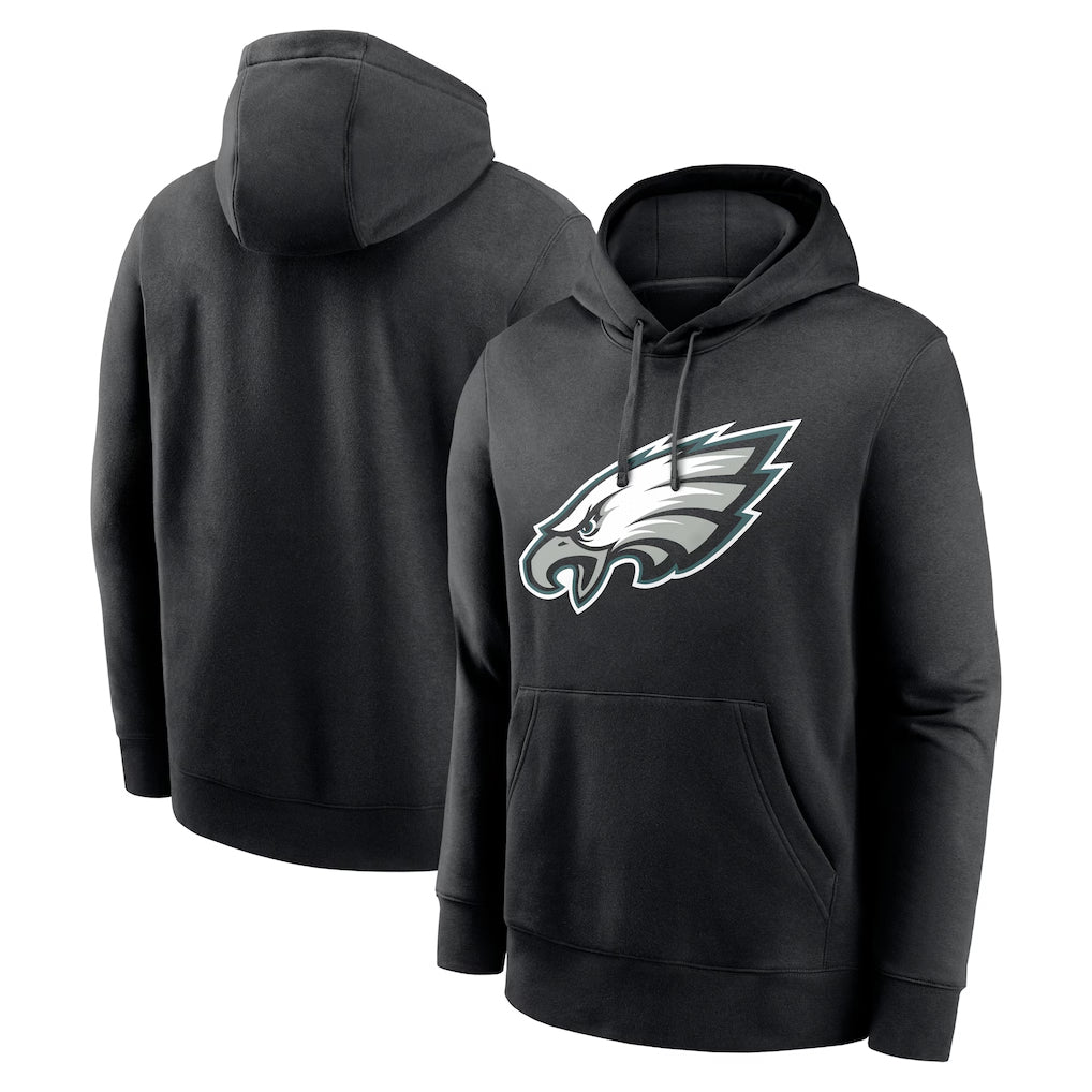 Parkc P.Eagles Black LOGO Pullover Hoodies Home Game Stitched Jerseys