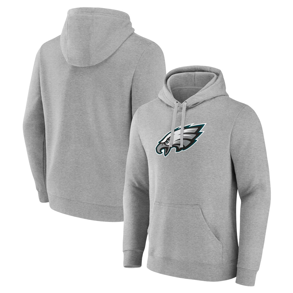Parkc P.Eagles Gray LOGO Pullover Hoodies Home Game Blank Player Stitched Jerseys