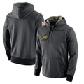 Parkc P.Eagles Gray Pullover Hoodies Home Game Blank Player Stitched Jerseys
