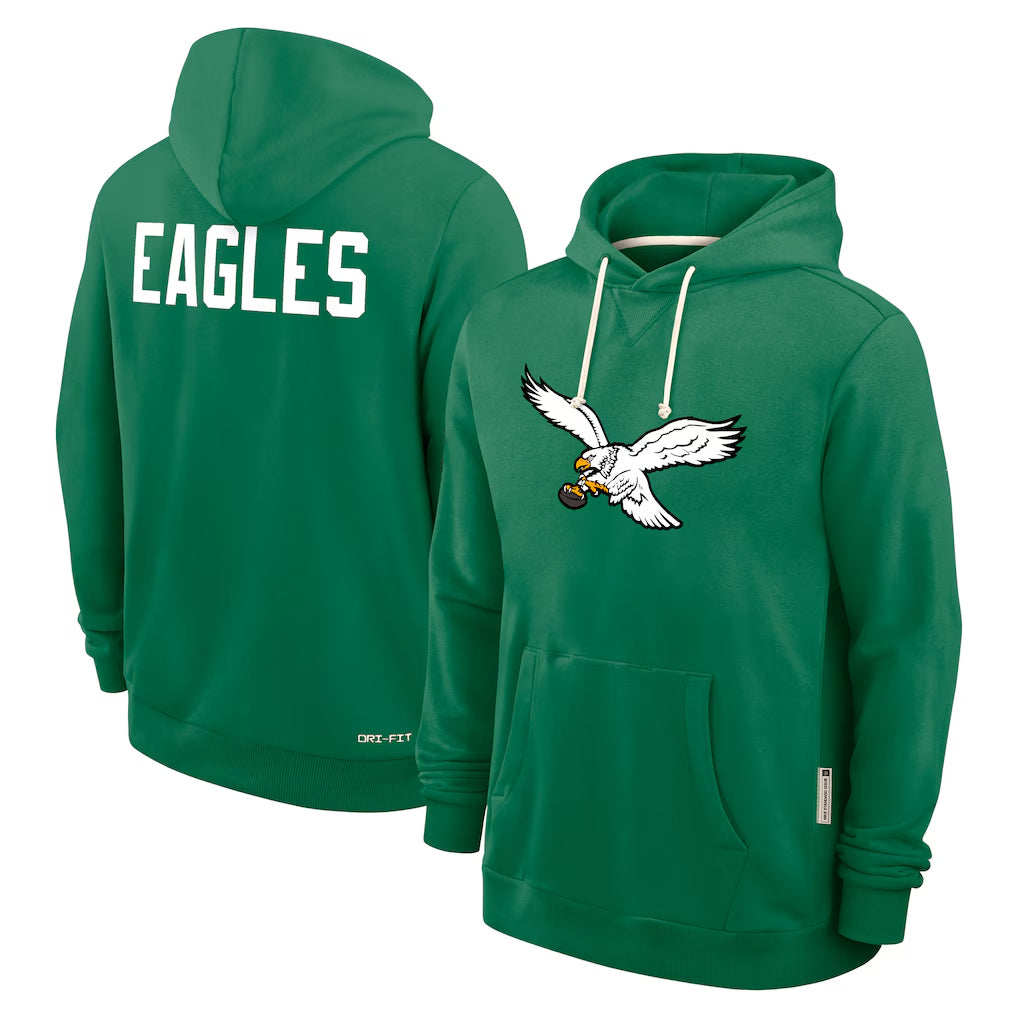 Parkc P.Eagles Green Pullover Hoodies Home Game Blank Player Stitched Jerseys