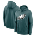 Parkc P.Eagles Midnight Green Performance Pullover Hoodies Home Game Blank Player Stitched Jerseys