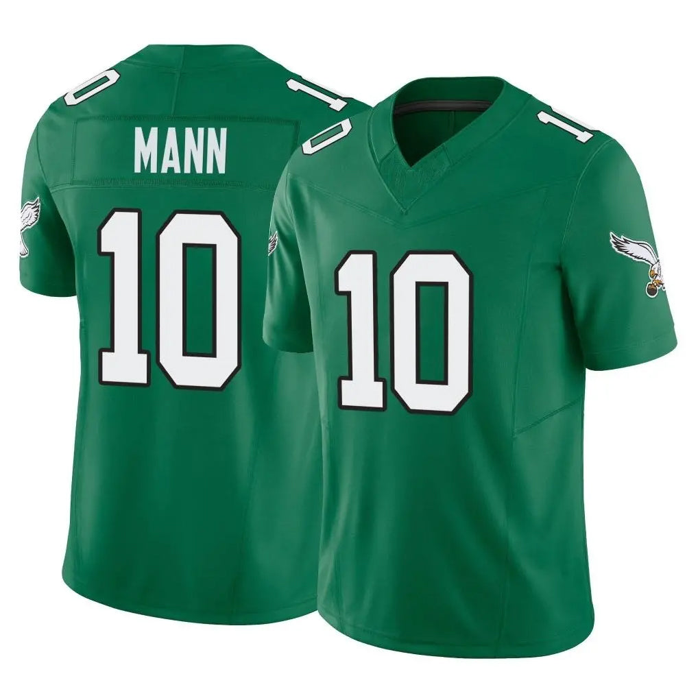 Parkc P.Eagles #10 Braden Mann Player Green Kelly Alternate Vapor F.U.S.E. Home Game Stitched Jerseys