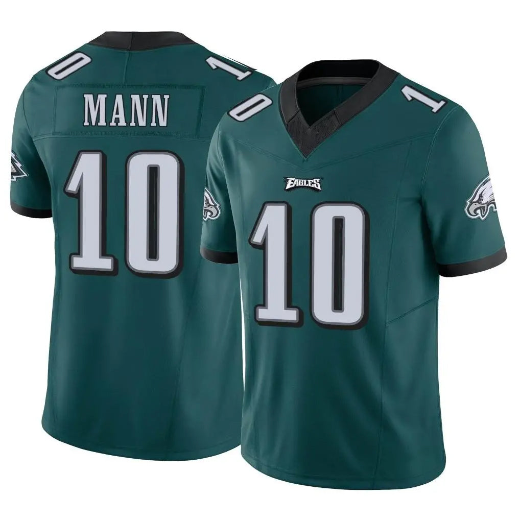 Parkc P.Eagles #10 Braden Mann Player Team Color Green Limited Vapor F.U.S.E. Home Game Stitched Jerseys