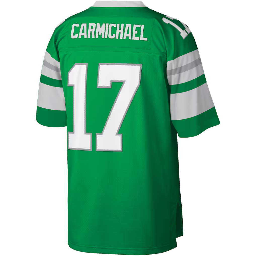 Parkc P.Eagles #17 Harold Carmichael Mitchell & Ness Kelly Green Legacy Replica Stitched Puhic Jersey