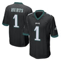 Parkc P.Eagles #1 Jalen Hurts Player Black Home Game Stitched Jerseys