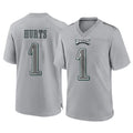 Parkc P.Eagles #1 Jalen Hurts Player Gray Atmosphere Fashion Home Game Stitched Jerseys