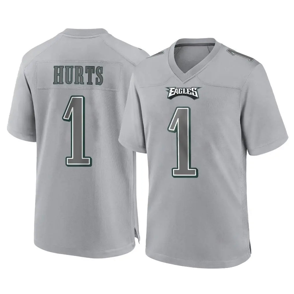 Parkc P.Eagles #1 Jalen Hurts Player Gray Atmosphere Fashion Home Game Stitched Jerseys