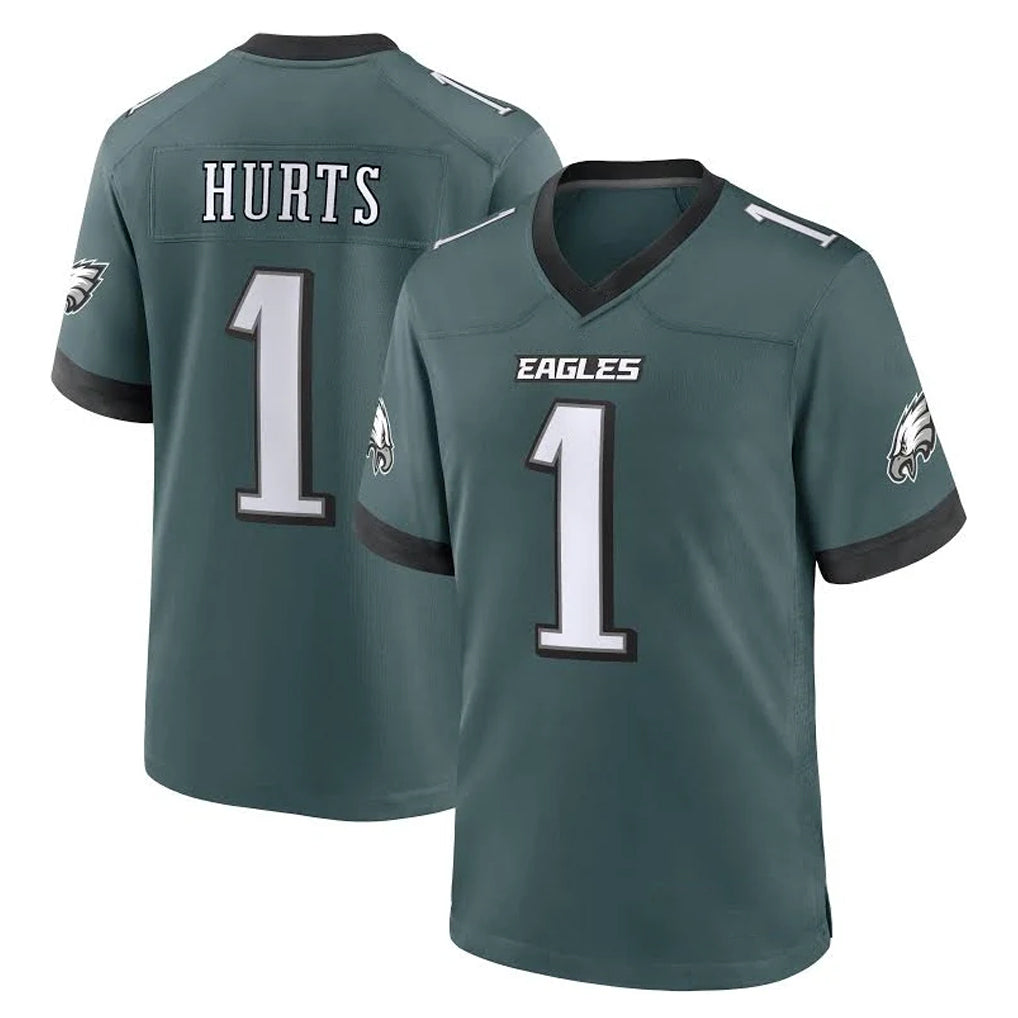 Parkc P.Eagles #1 Jalen Hurts Player Green Home Game Stitched Jerseys