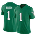 Parkc P.Eagles #1 Jalen Hurts Player Green Kelly Alternate Vapor F.U.S.E. Home Game Stitched Jerseys