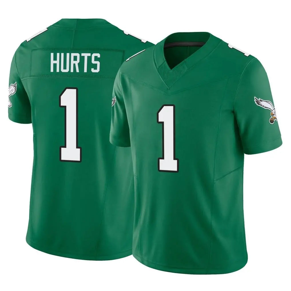 Parkc P.Eagles #1 Jalen Hurts Player Green Kelly Alternate Vapor F.U.S.E. Home Game Stitched Jerseys
