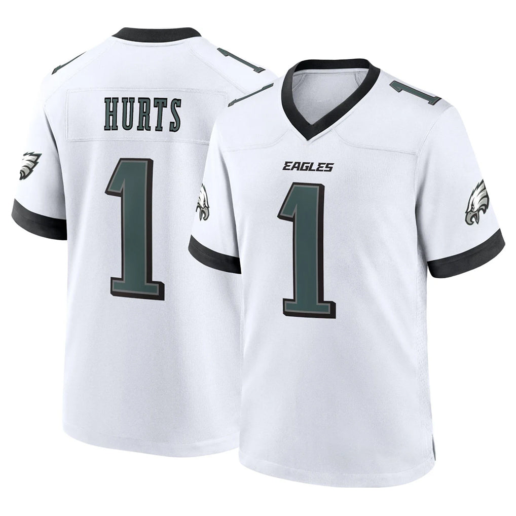 Parkc P.Eagles #1 Jalen Hurts Player White Game Home Stitched Jerseys