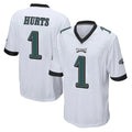 Parkc P.Eagles #1 Jalen Hurts Player White Home Game Stitched Jerseys