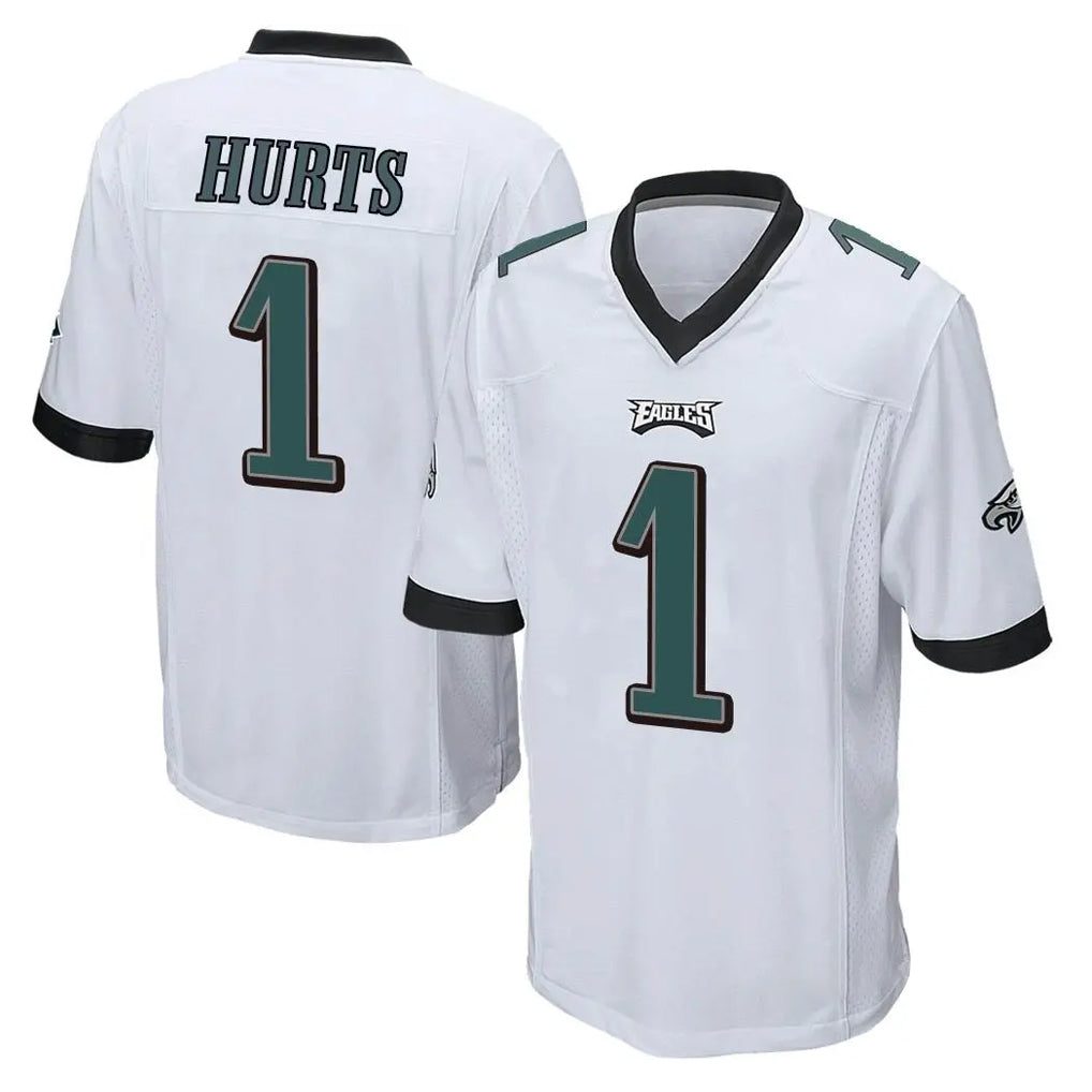 Parkc P.Eagles #1 Jalen Hurts Player White Home Game Stitched Jerseys