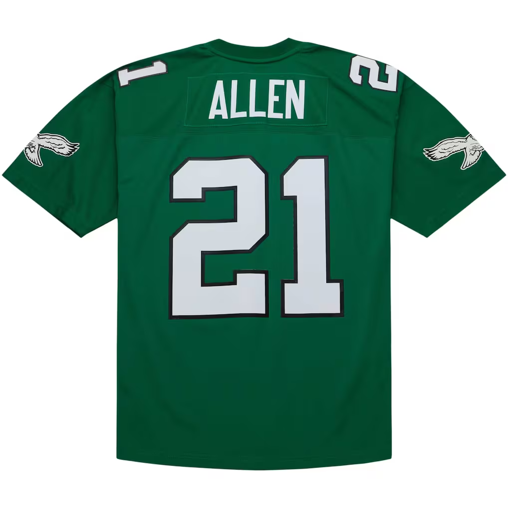 Parkc P.Eagles #21 Eric Allen Mitchell & Ness Kelly Green Legacy Replica Stitched Puhic Jersey